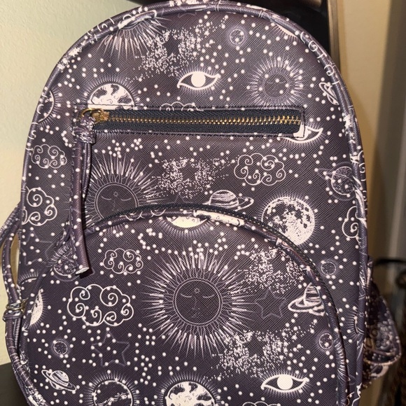 Under One Sky Handbags - Black Under One Sky Celestial Cosmic Print Small Backpack Tarot Vibe NWT